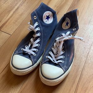 Blue High Top Converse